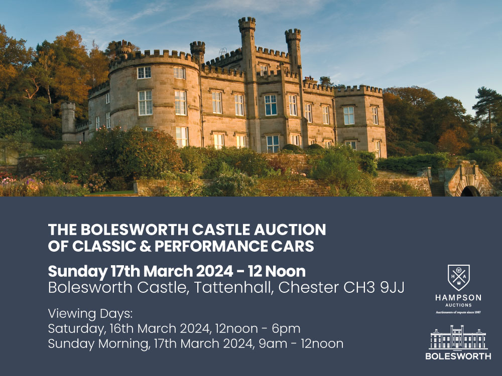The Bolesworth Castle March 2024 Classic & Performance Car Auction