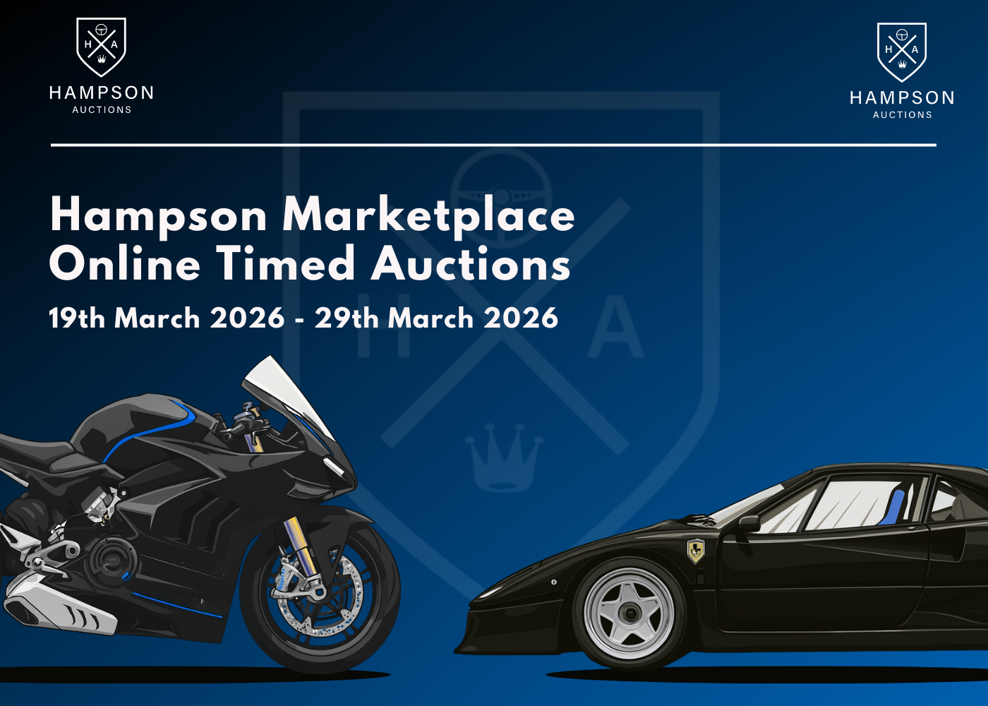 Hampson Marketplace timed auction 19th March- 29th March 2026