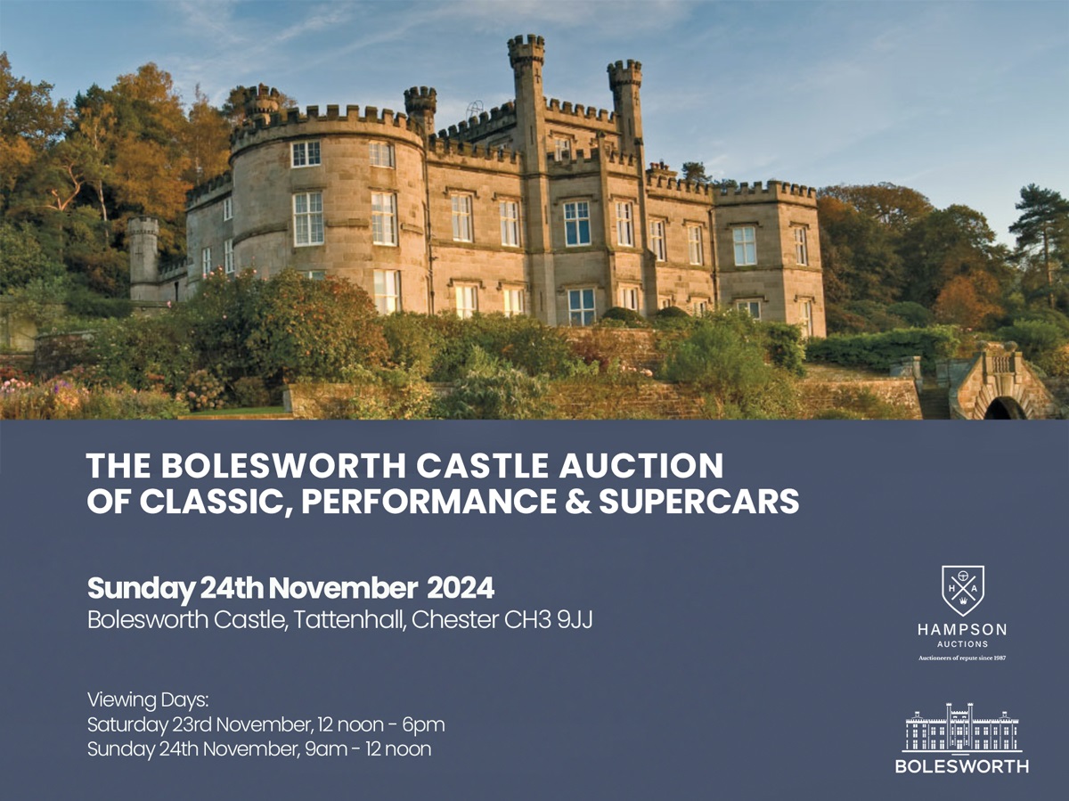 The Bolesworth Castle November 2024 Classic & Performance Car Auction