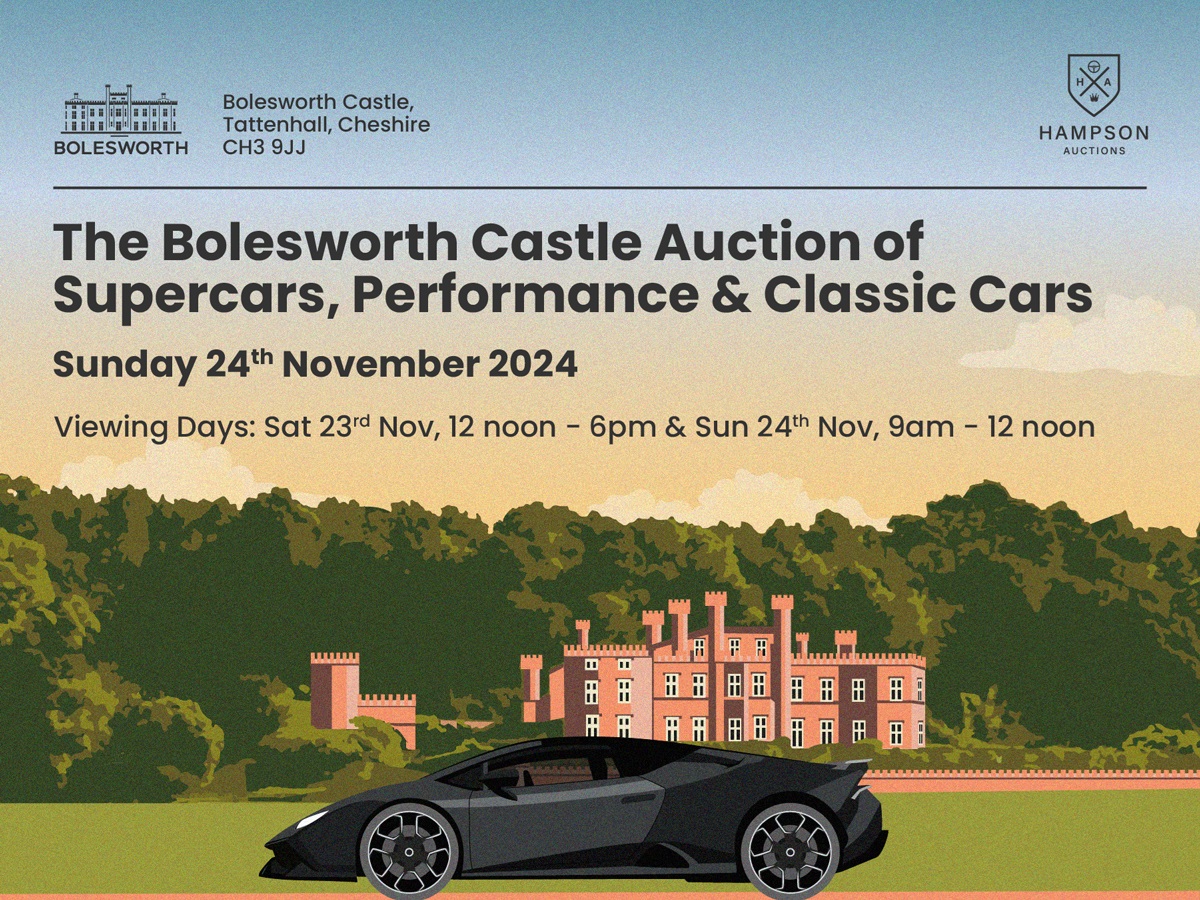 The Bolesworth Castle November 2024 Classic, Performance & Supercar Auction