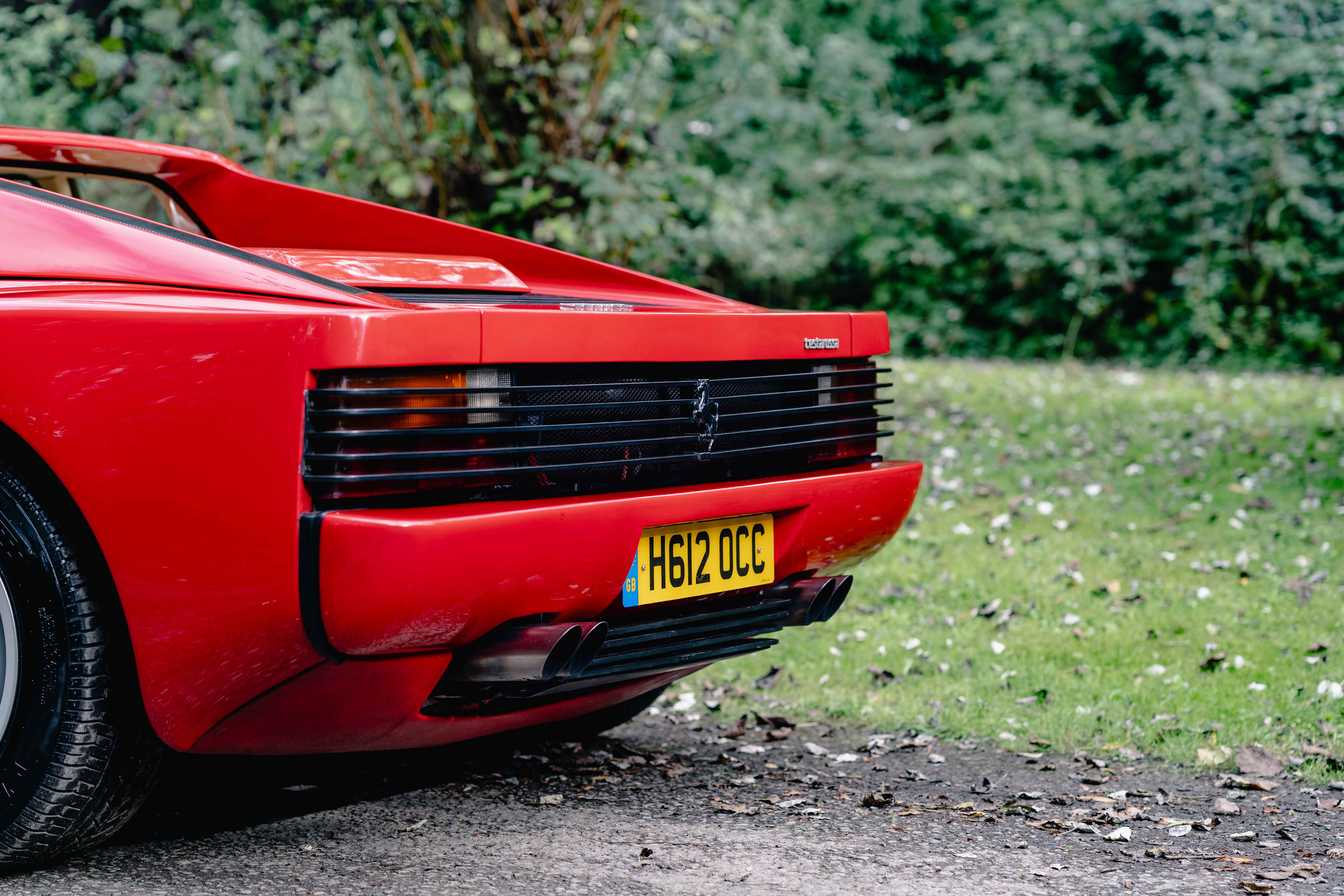 Ferrari Testarossa Rear Window Lot 58 - 1991 Ferrari Testarossa