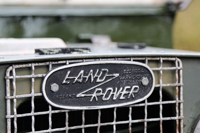 Lot 116 - 1957 Land Rover Series I 88" SWB