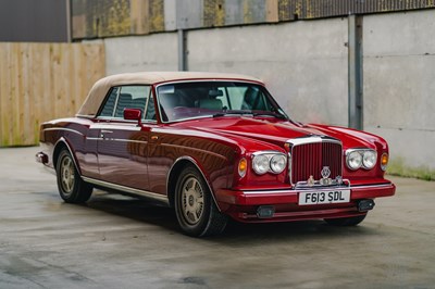 Lot 70 - 1989 Bentley Continental Convertible