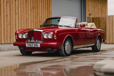 Lot 70 - 1989 Bentley Continental Convertible