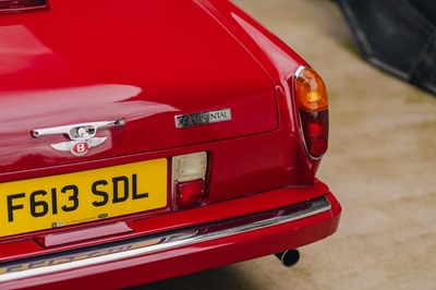 Lot 70 - 1989 Bentley Continental Convertible