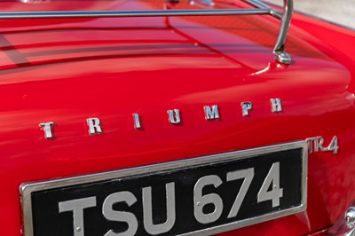 Lot 24 - 1962 Triumph TR4