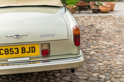 Lot 69 - 1985 Bentley Continental Convertible