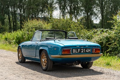 Lot 2 - 1969 Lotus Elan S4 Black Edition