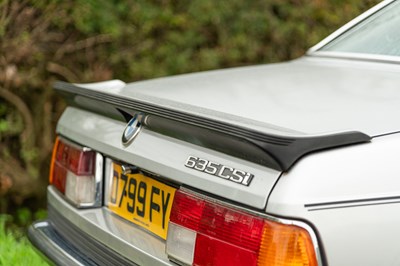 Lot 24 - 1986 BMW 635 CSI