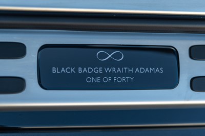 Lot 54 - 2018 Rolls-Royce Wraith Black Badge Adamas Collection
