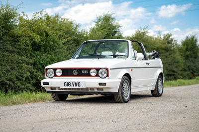Lot 66 - 1989 Volkswagen Golf GTI Cabriolet