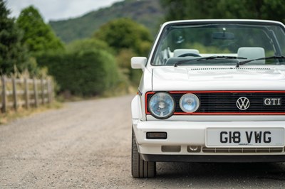 Lot 66 - 1989 Volkswagen Golf GTI Cabriolet