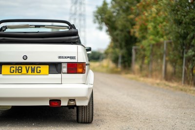 Lot 66 - 1989 Volkswagen Golf GTI Cabriolet
