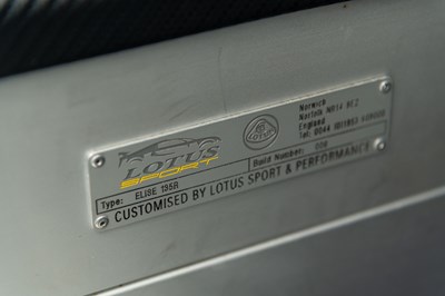 Lot 93 - 2003 Lotus Elise S2 135R