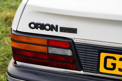 Lot 22 - 1989 Ford Orion 1.6i Ghia
