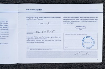 Lot 11 - 1982 Ford Escort XR3