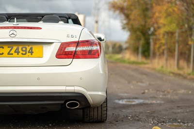 Lot 38 - 2011 Mercedes-Benz E350 Cabriolet