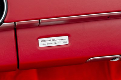 Lot 39 - 2008 Porsche Boxster RS60 Spyder