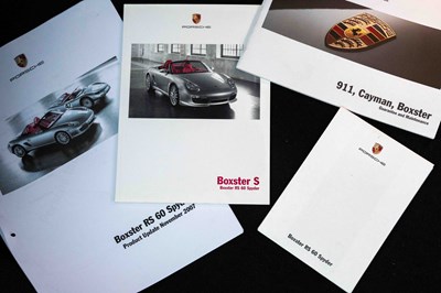 Lot 39 - 2008 Porsche Boxster RS60 Spyder