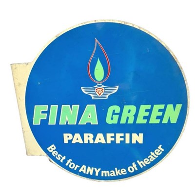 Lot 21 - Fina Green Paraffin Sign
