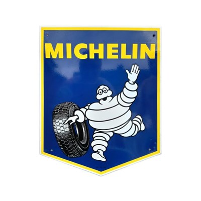 Lot 28 - Michelin Enamel Shield Sign