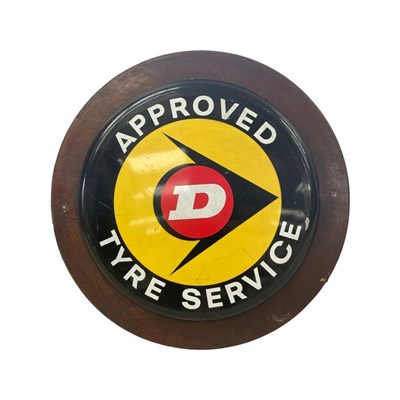Lot 1 - Dunlop Approved Tyre Service Enamel Sign