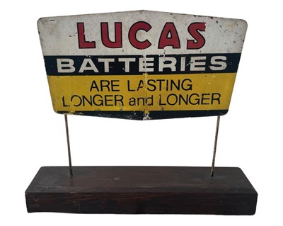 Lot 2 - Lucas Batteries Printed Advertising Sign