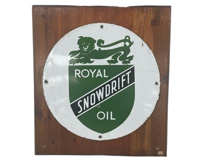 Lot 7 - Royal Snowdrift Oil Enamel Sign