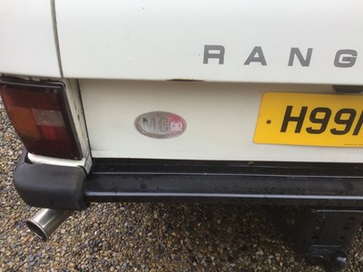 Lot 72 - 1990 Range Rover SE