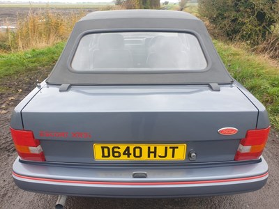 Lot 137 - 1987 Ford Escort XR3i Cabriolet