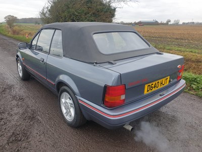 Lot 137 - 1987 Ford Escort XR3i Cabriolet