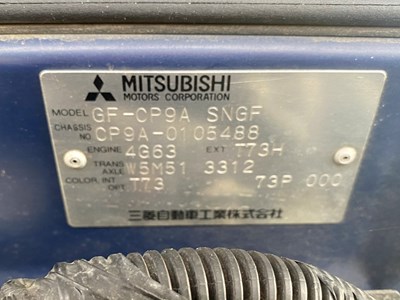 Lot 19 - 1999 Mitsubishi Lancer Evolution VI